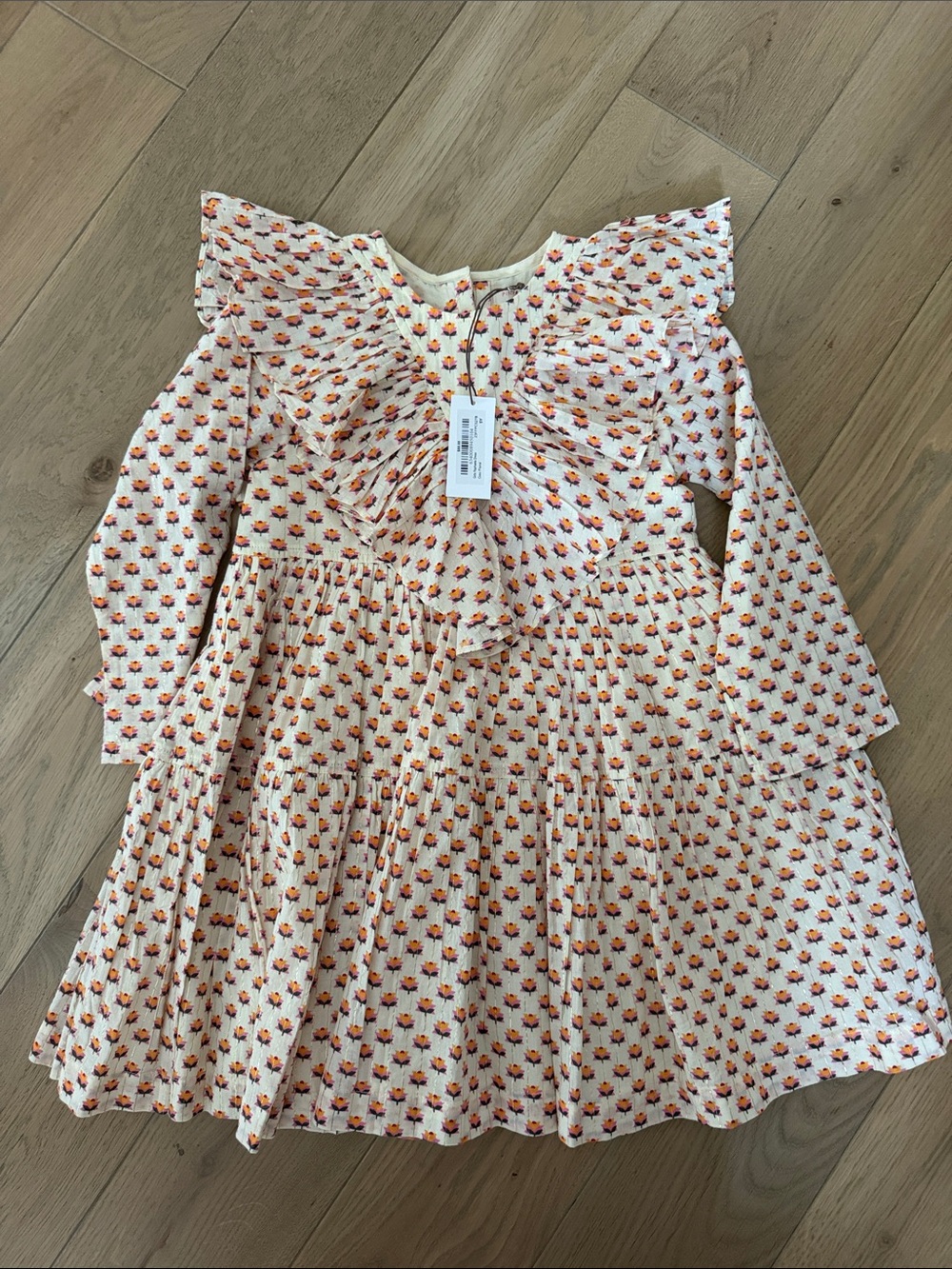 Pink Chicken Cream Floral dress